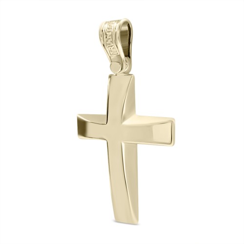 Βαπτιστικός σταυρός Κ14 χρυσό st3675 ΣΤΑΥΡΟΙ Κοσμηματα - chrilia.gr