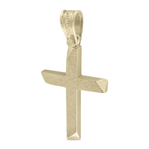 Βαπτιστικός σταυρός Κ14 χρυσό st3771 ΣΤΑΥΡΟΙ Κοσμηματα - chrilia.gr