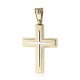 Baptism cross K14 gold and white gold st3667