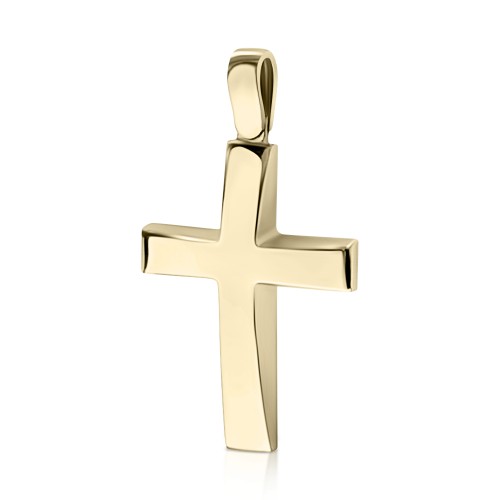 Βαπτιστικός σταυρός Κ14 χρυσό st3884 ΣΤΑΥΡΟΙ Κοσμηματα - chrilia.gr
