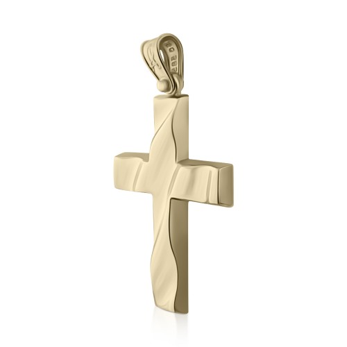 Βαπτιστικός σταυρός Κ14 χρυσό st3943 ΣΤΑΥΡΟΙ Κοσμηματα - chrilia.gr
