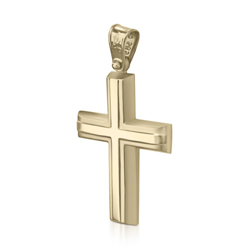 Βαπτιστικός σταυρός Κ14 χρυσό st3950 ΣΤΑΥΡΟΙ Κοσμηματα - chrilia.gr
