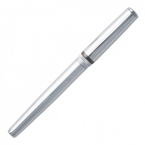 Hugo Boss fountain pen, Gear Metal Chrome HSN9672B, ac1185 GIFTS Κοσμηματα - chrilia.gr