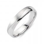 Chrilia wedding rings in white gold, K14, pair da2771 WEDDING RINGS Κοσμηματα - chrilia.gr