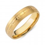 Chrilia wedding rings in yellow gold, K14, pair da2774 WEDDING RINGS Κοσμηματα - chrilia.gr
