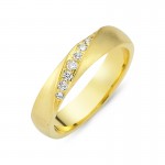 Chrilia wedding rings in yellow gold, K14, pair da2788 WEDDING RINGS Κοσμηματα - chrilia.gr