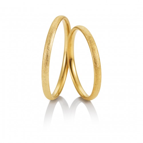 Saint Maurice wedding rings in yellow gold, K9, pair da3592 WEDDING RINGS Κοσμηματα - chrilia.gr
