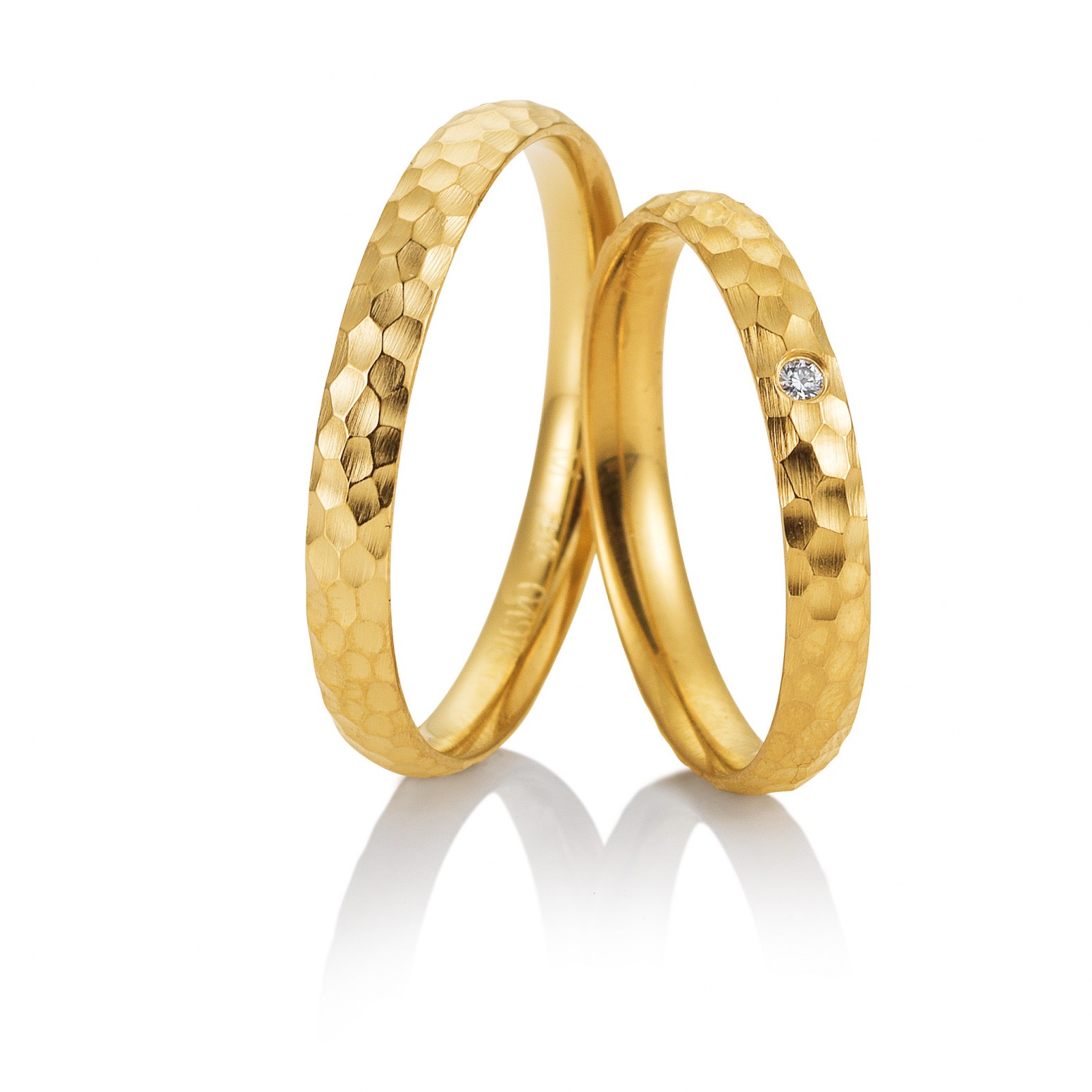 Bέρες γάμου Saint Maurice σε κίτρινο χρυσό, K9, ζευγάρι da3594 ΒΕΡΕΣ Κοσμηματα - chrilia.gr